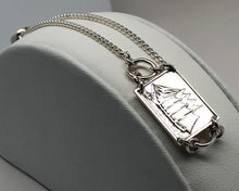Load image into Gallery viewer, Redesigned Sterling Silver Sailing Ship Bracelet ( Coastal Schooner )

