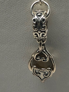Redesigned Sterling Silver Dangle Earrings w/Agates