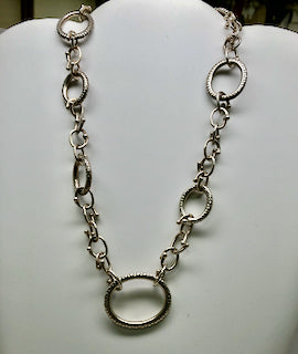Fabulous Find Sterling Necklace Signed Michael Dawkins