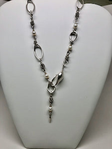Fabulous Find Necklace Sterling and 14K  with pearls by Michael Dawkins