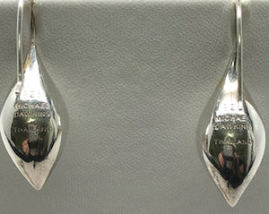 Fabulous Find Sterling Silver Teardrop Earrings by Michael Dawkins